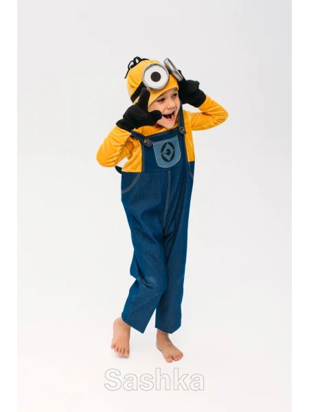Карнавальний костюм Міньйон для хлопчика, розмір 98-140