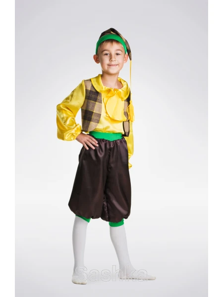 Карнавальний костюм Гном жовтий для хлопчика, розміри 104, 134, 140 Карнавальний костюм Гном жовтий для хлопчика, розміри 104, 134, 140